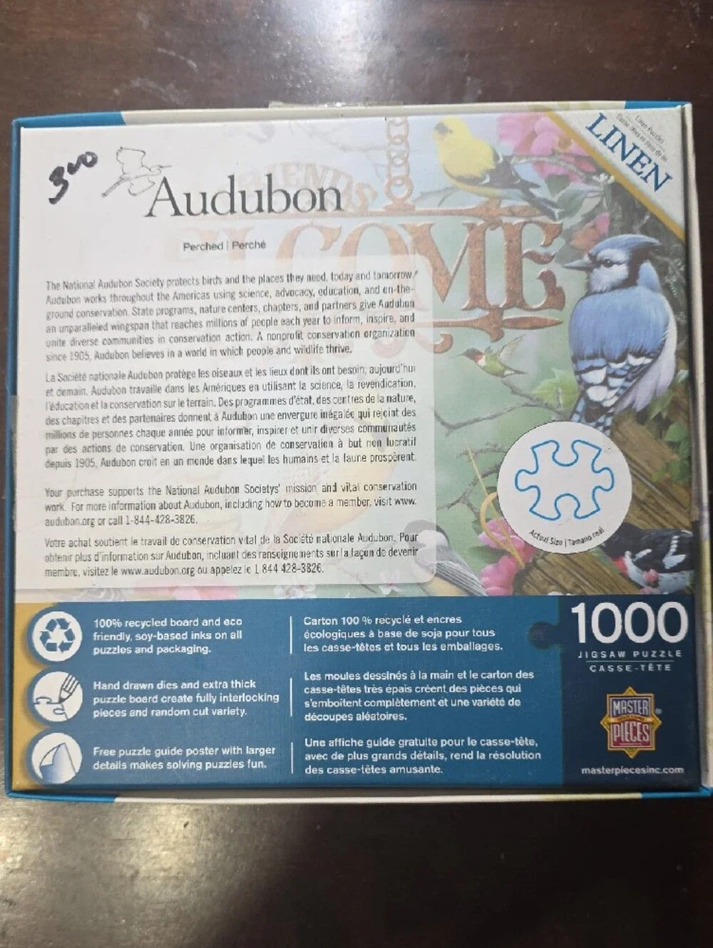 2 Bird Puzzles - Audubon & Giftcraft 1000 Pcs